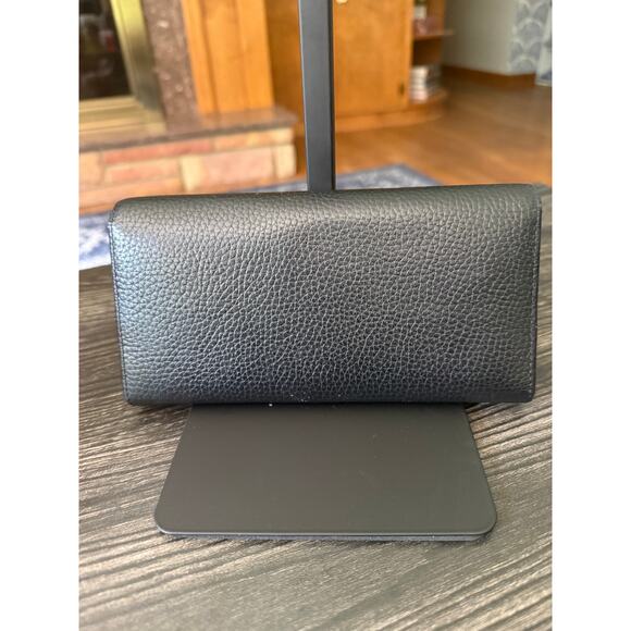 Designer Soft Leather CC Black Fashion Envelope Wallet - Picture 7 of 7